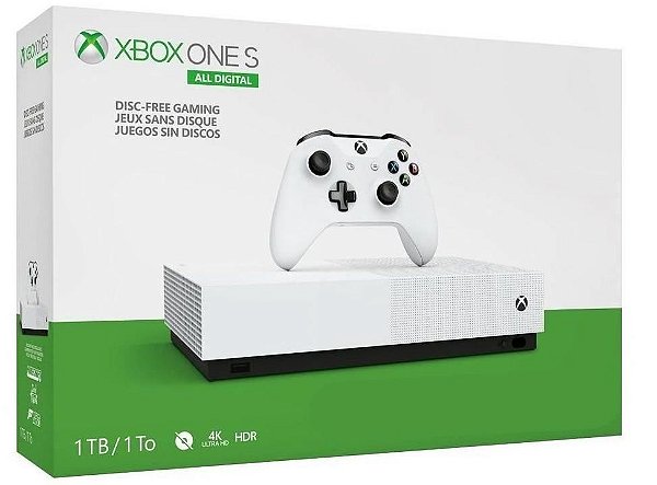 Console Xbox One S 1 TB - All Digital Edition (Seminovo) - Xbox One
