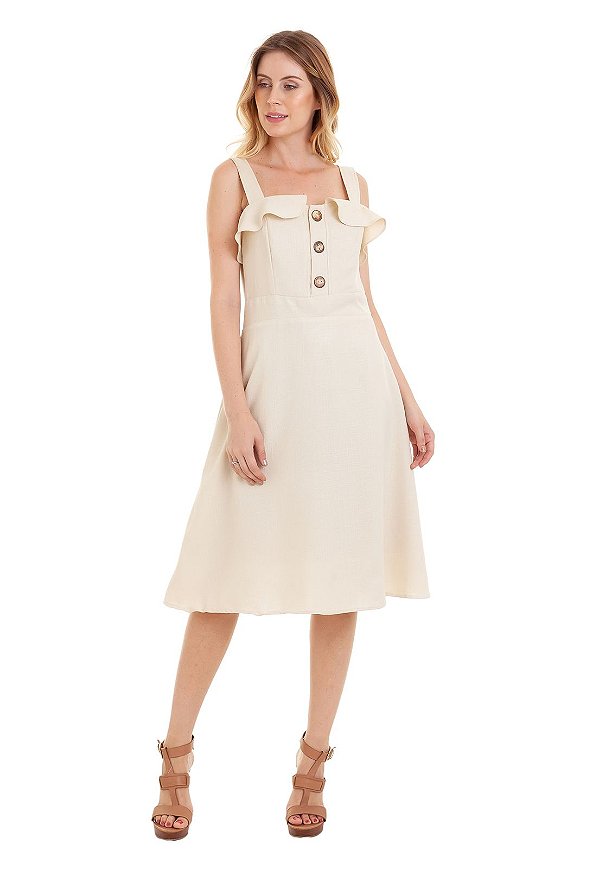 vestido midi com blusa