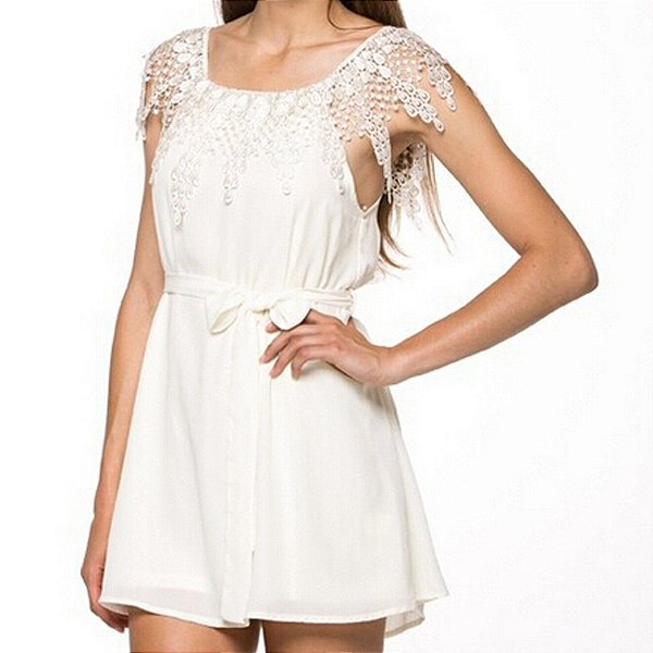vestido off white