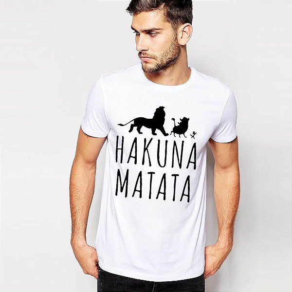 Camiseta hakuna matata masculina Outlet