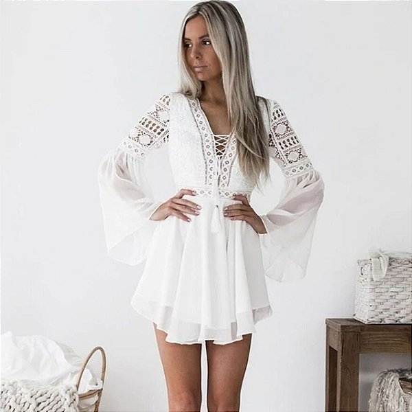 vestido de croche duas cores