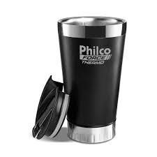 Copo Térmico com Tampa 475ml Philco PTH01P Quente ou Frio