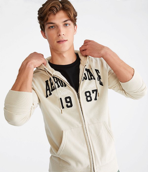 Blusa Moleton Aeropostale 1987 Heritage Full-Zip