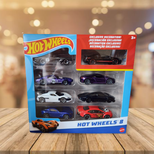 Hot Wheels Set De 8 Carros De Brinquedo Básicos