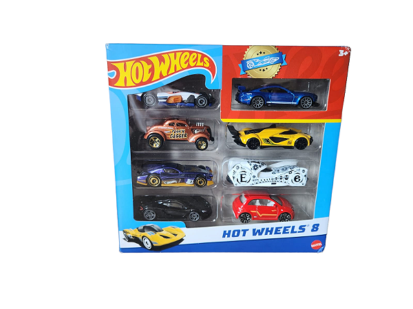 Hot Wheels Set De 8 Carros De Brinquedo Básicos