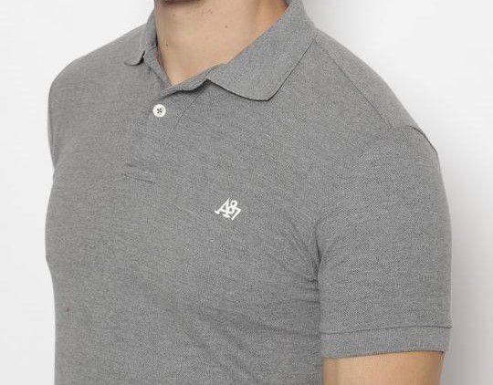 Polo Aeropostale Masculina Cinza