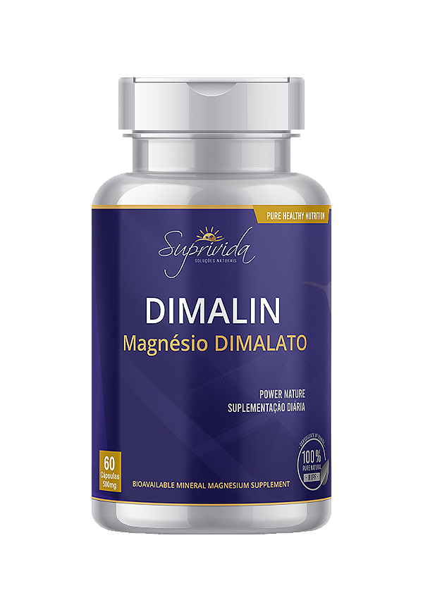 Dimalin Magnésio Dimalato 60 cáps 500mg