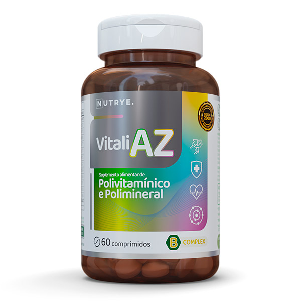 Polivitamínico e Polimineral Vitali AZ 60 pastilhas