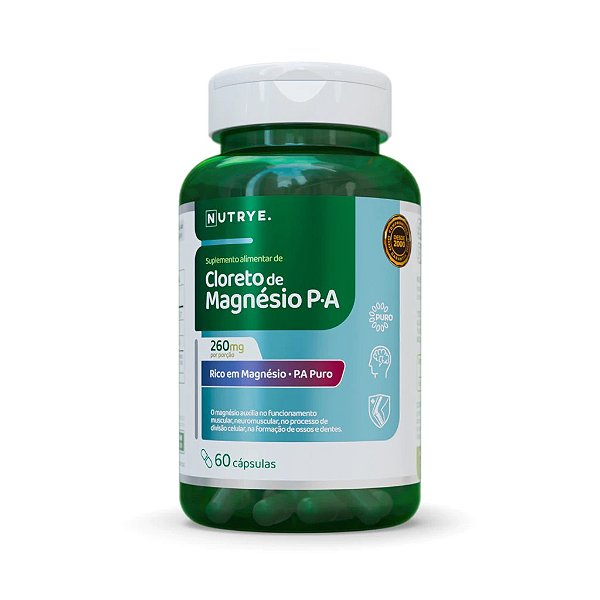 Cloreto de Magnésio P.A 60 Cáps