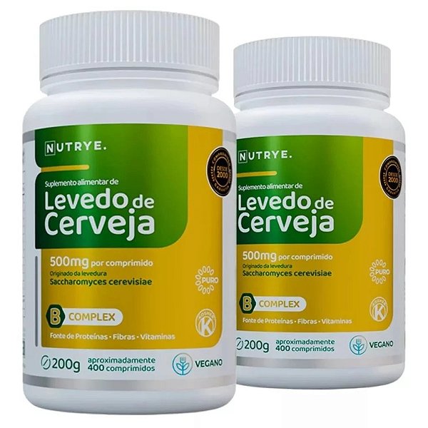 Kit 2x Levedo de Cerveja 500mg
