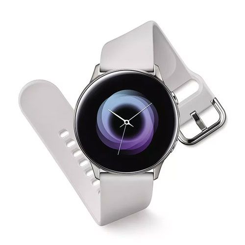 Relogio Smartwatch Samsung Galaxy Watch Active SM-R500 - Prata -  Distribuidora BKM LTDA