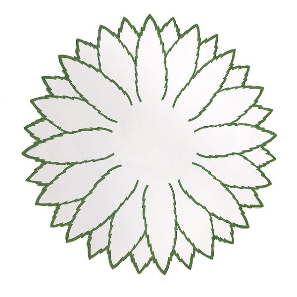 Jogo americano abacaxi branco e verde