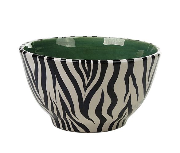 Cachepot P zebra com verde
