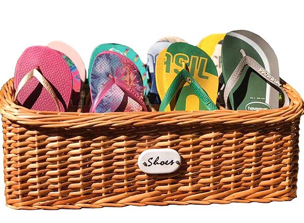 Sapateira de vime 12 pares
