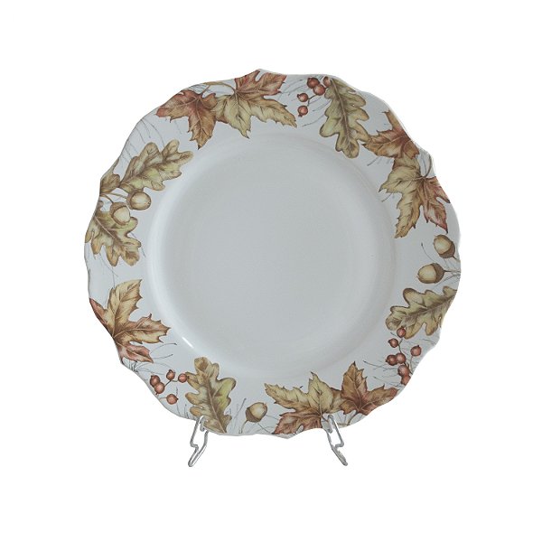 Prato raso folhas de outono
