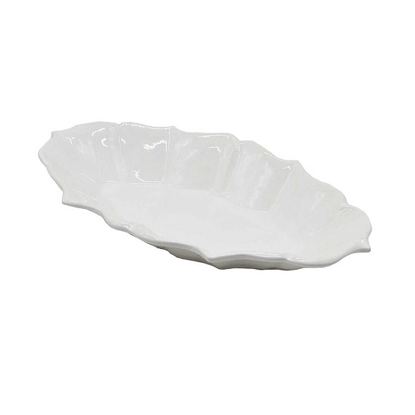 Travessa Ovalada Funda Casual branca Zanatta Casa 24x45cm