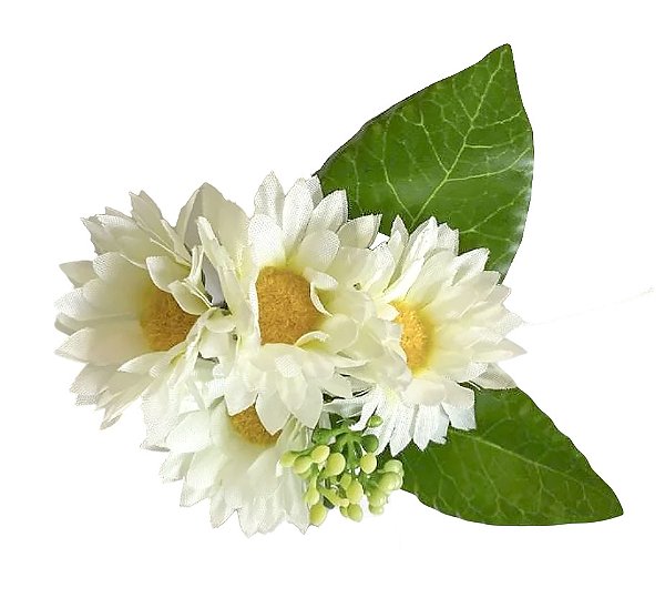 Porta guardanapo margarida com ficus (jogo 2)