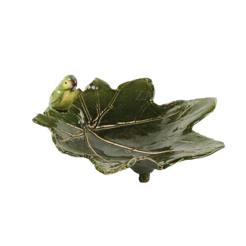 Petisqueira folha de uva com ararinha