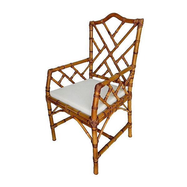 Cadeira com braço chino bambu
