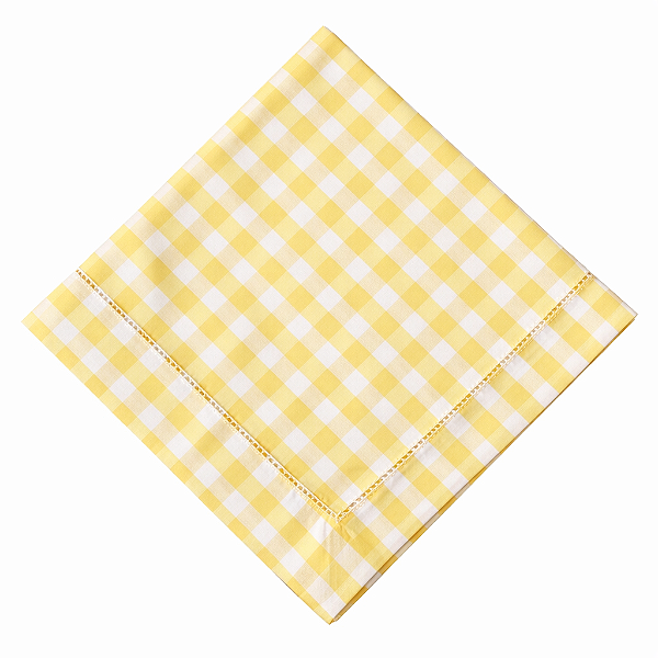 Guardanapo vichy amarelo