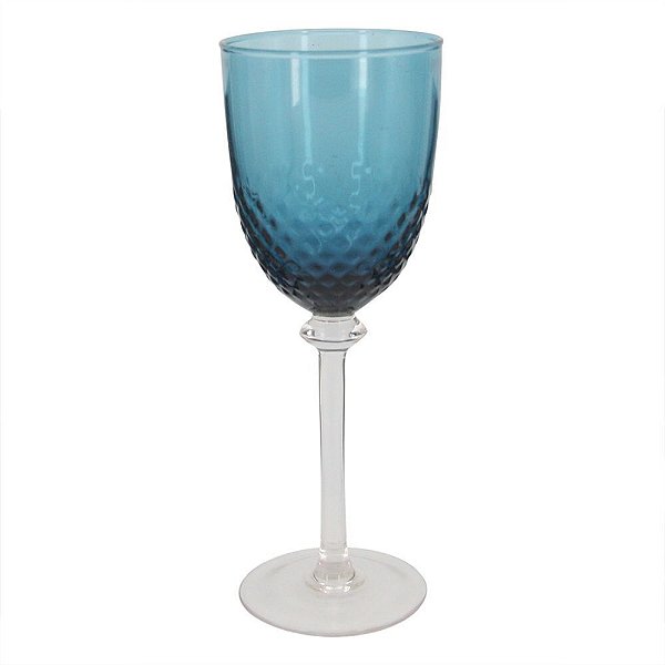 Taça azul vinho branco (jogo 6)