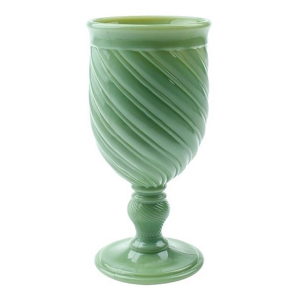 Taça Milk Glass/Opalina VERDE (jogo com 6)