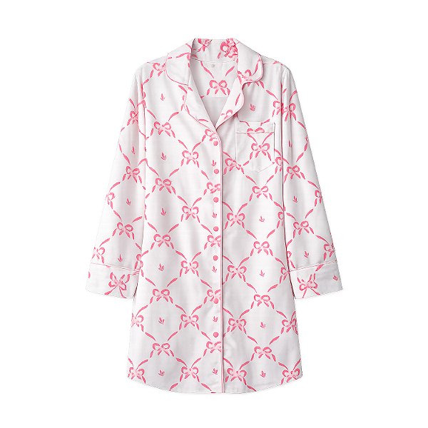 Camisola manga longa laços rosa - tamanho único