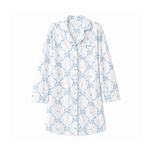 Camisola manga longa laços azul - tamanho único