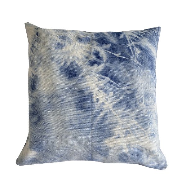 Capa de Almofada jeans claro tie dye 50x50 cm