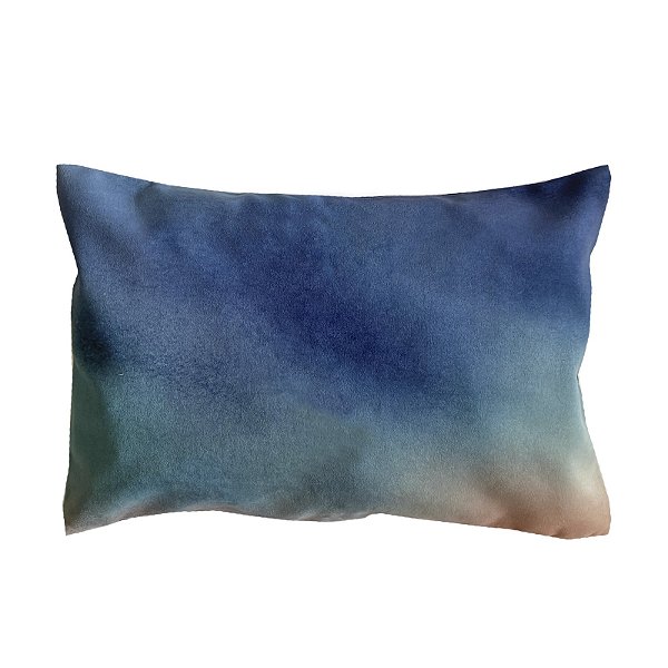 Capa de Almofada degradê Farm azul 47x32 cm