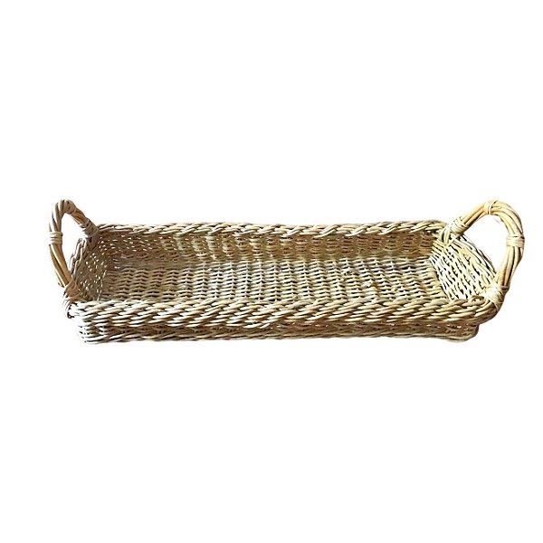 Cesta para baguete em junco