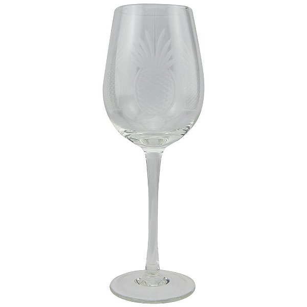 Taça de Vinho Lapidado Abacaxi (jogo com 6)