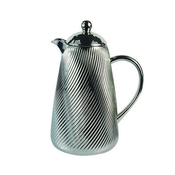 Garrafa Térmica em Porcelana Prata