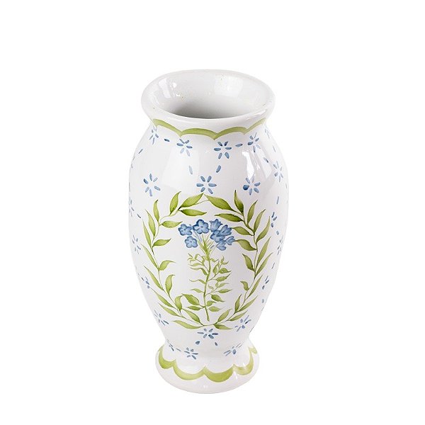 Mini vaso floral azul e verde