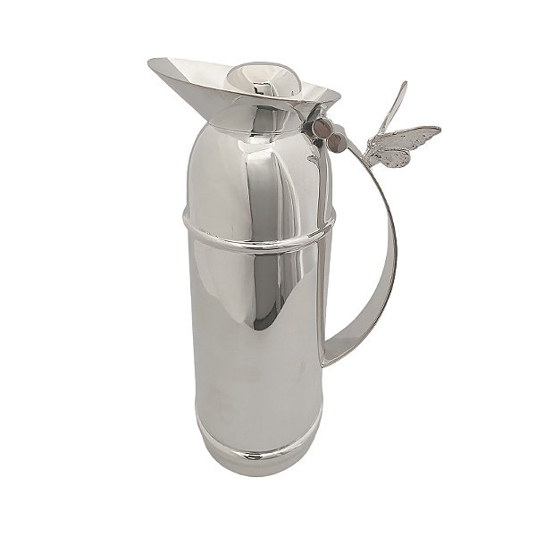 Garrafa térmica em prata Modern com borboleta (500 ml)