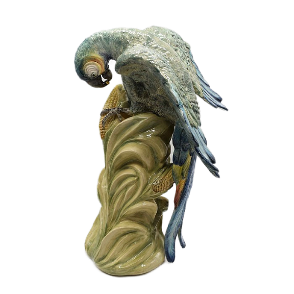Arara no tronco com milho (52 cm)