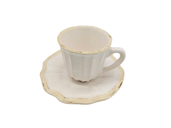 Xícara de café casual branca Zanatta Casa