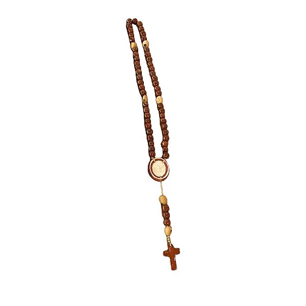 Pendentif com terço rouge de fer (95 cm)