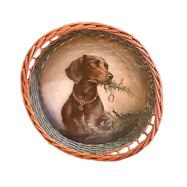 Cesta cachorro basset