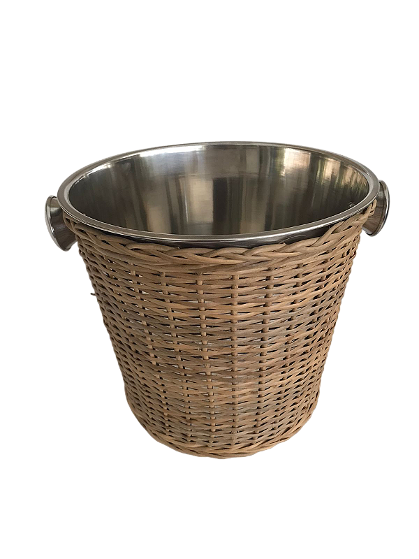 Balde de gelo inox com junco