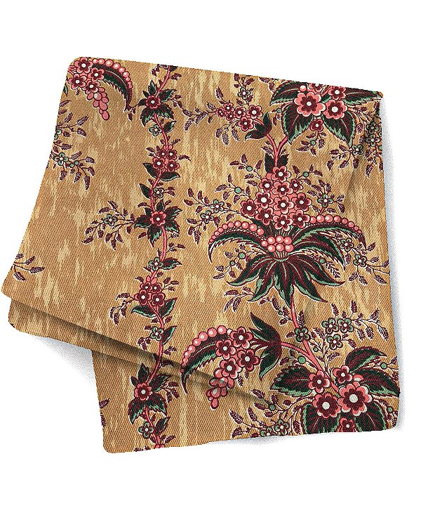 Toalha de mesa floral rosa e ocre (3,64m)