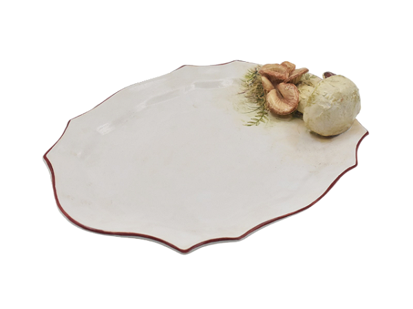Bandeja Maria P com cogumelo Zanatta Casa (28,5 cm)