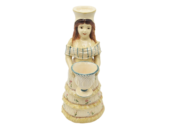 Porta vela moça com taça Zanatta Casa (30 cm)