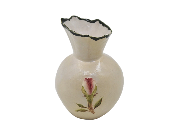 Mini vaso bexiga M com aplicação botão de rosa