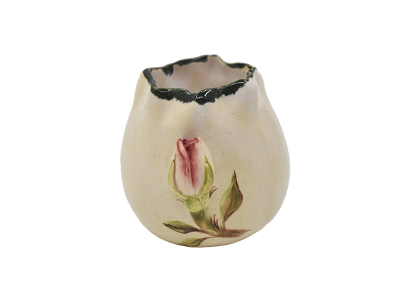 Mini vaso P aplicação botão de rosa