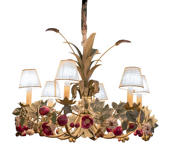 Lustre provence flores e frutas