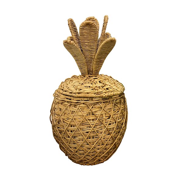 Cachepot abacaxi em junco