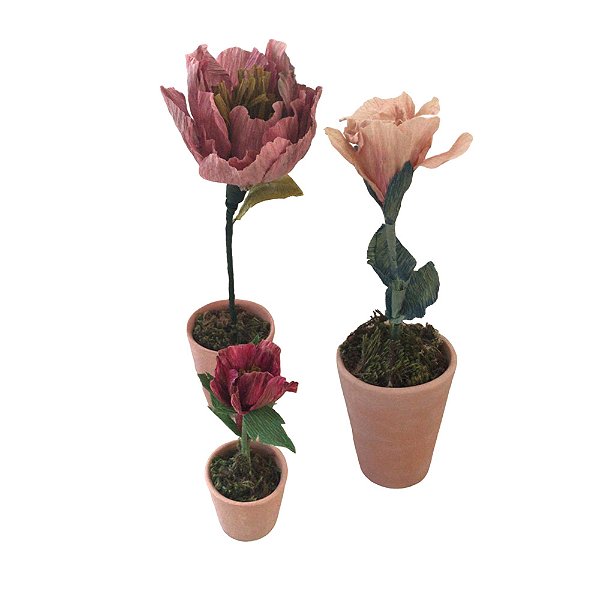 Trio flores de papel Zanatta Casa 2
