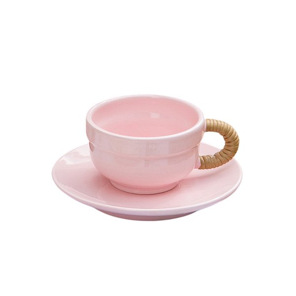 Xícara de Chá Rosa