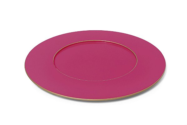 Sousplat de Laca Pink